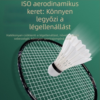 Koska K2100 egyrészes tollaslabdaütő, tartós kétütős készlet, 3 tollaslabdát tartalmaz