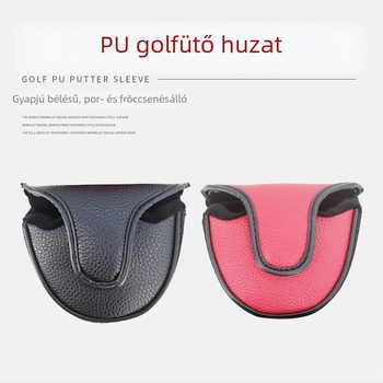PU golfklub fejvédő és putter hüvely logóval, testreszabható