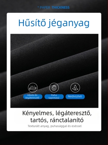 Férfi Ice Silk rövidnadrág - Nyár 2025, gyorsan száradó, laza szabású, casual sportos