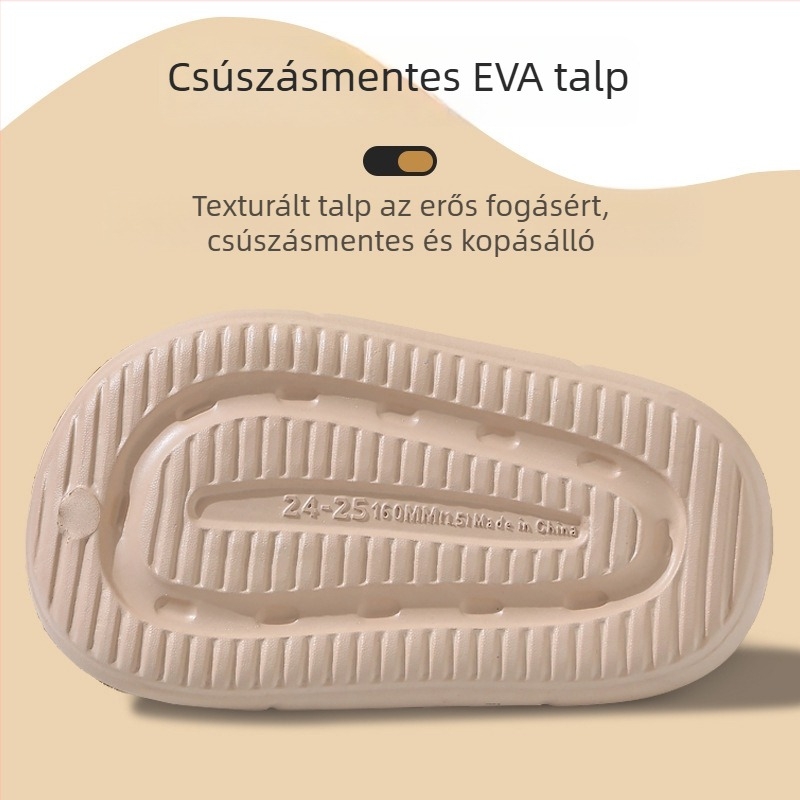 Gyerekeknek készült nyári szandálok - aranyos hercegnő minta, beltéri használatra, EVA anyagú csúszásmentes talpú szandálok