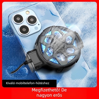 X18 okostelefon-hűtő töltővel, légáramolásos hűtés, csendes, 3 fokozatban állítható, gyors hűtés