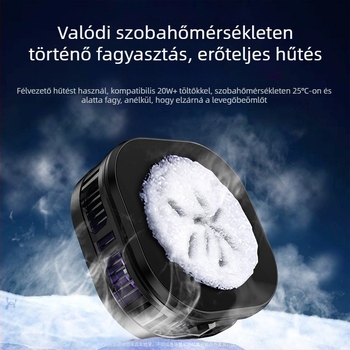 JS82E 2-in-1 mágneses hátsó hűtő félvezető hűtéssel mobiltelefonokra és tabletekre