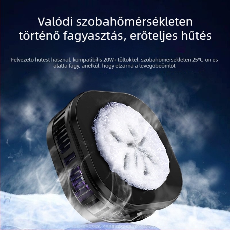 JS82E 2-in-1 mágneses hátsó hűtő félvezető hűtéssel mobiltelefonokra és tabletekre