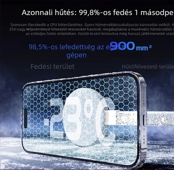 Feiying Shiguang új mobiltelefon vízhűtő radiátor, 30W félvezető hűtés, mágneses rögzítés, halk játékhűtés