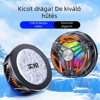 GT31 mobiltelefon hűtőradiátor mágneses hátsó klipsz — 2 az 1-ben játékhoz és élő közvetítéshez