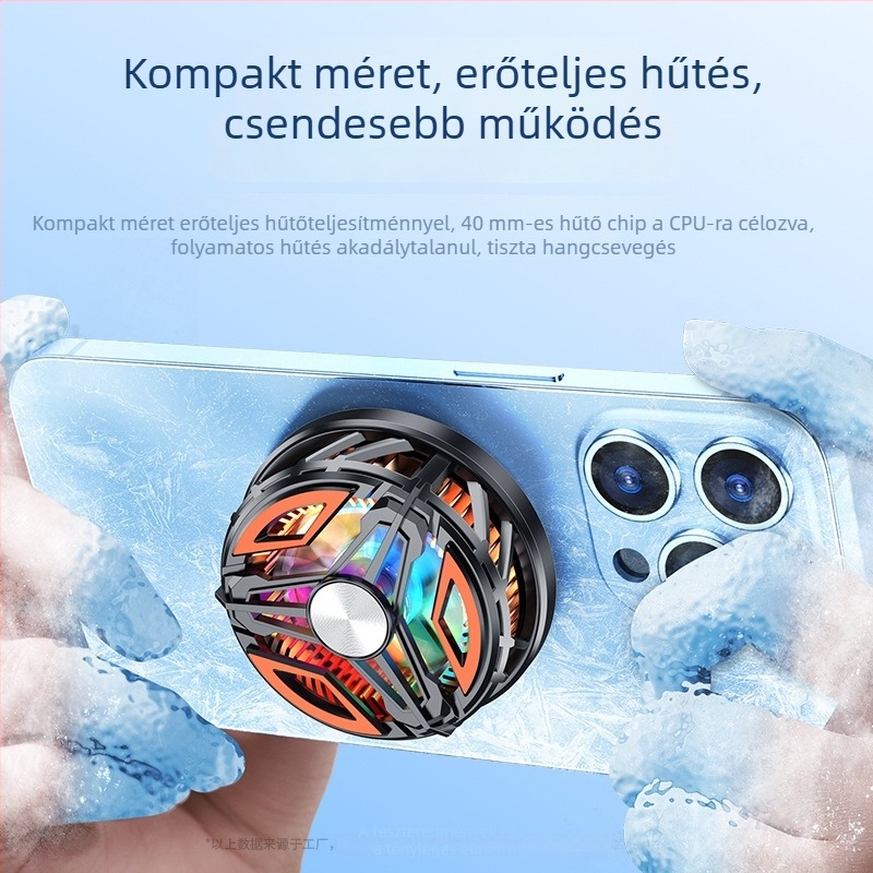 GT31 mobiltelefon hűtőradiátor mágneses hátsó klipsz — 2 az 1-ben játékhoz és élő közvetítéshez