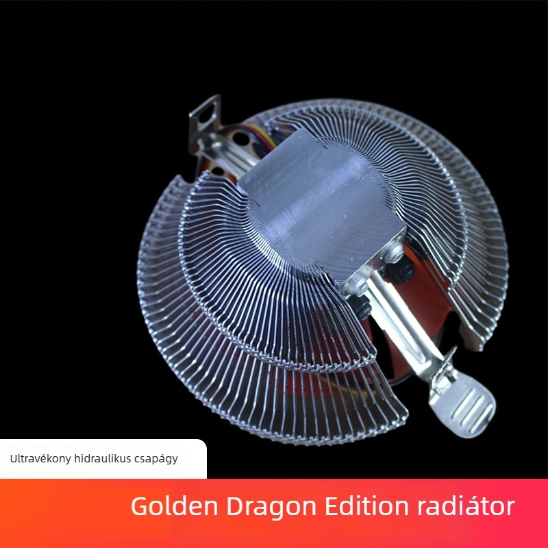 Xuanbing 100 LED CPU hűtő asztali számítógépekhez, AMD, kompatibil 1155/775 foglalatokkal, halk nyomásos CPU ventilátor