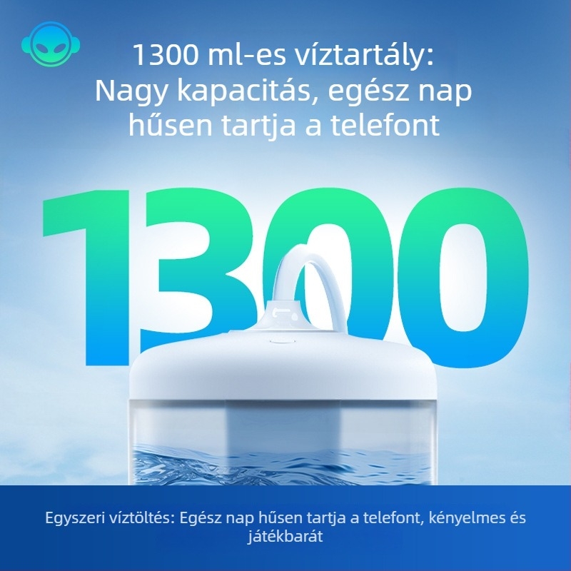 Klipes mobiltelefon hűtő, vízhűtéses, játékhoz és élő közvetítéshez