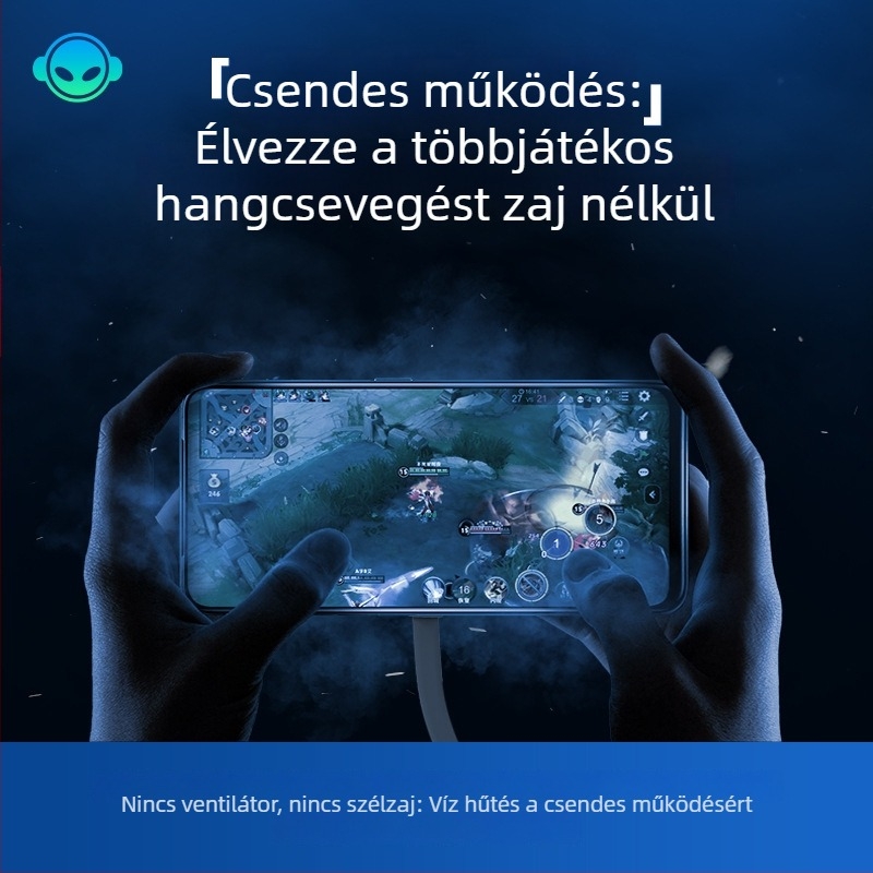 Klipes mobiltelefon hűtő, vízhűtéses, játékhoz és élő közvetítéshez