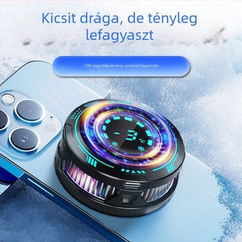 F29 mobiltelefon hűtő intelligens digitális kijelzővel, csendes, nagy teljesítményű adaptív hűtés mágneses rögzítéssel