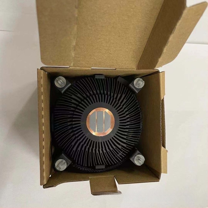 Fekete CPU hűtő rézmaggal, Intel 10. és 11. generációhoz, LGA1200 foglalathoz, kompatibilis i3/i5/i7