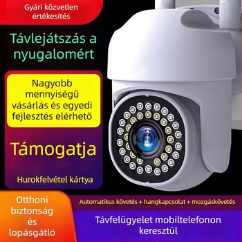 Vezeték nélküli izzóformájú megfigyelő kamera, 1080p HD, intelligens lámpa-kamera