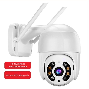 ICSEE Kültéri 360° PTZ Kamera, 5MP, Vezeték nélküli Wi‑Fi, Távoli megfigyelés