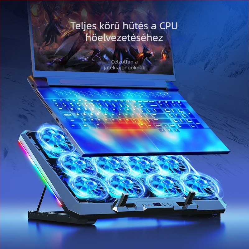 F12 RGB laptop hűtőbázis
