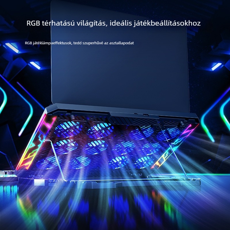 F12 RGB laptop hűtőbázis