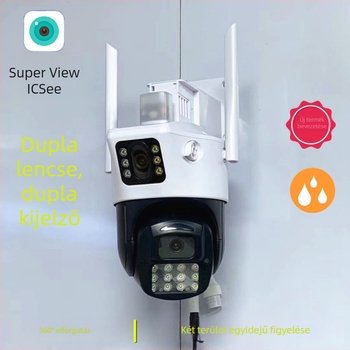 Kétlencsés kamera, vezeték nélküli Wi-Fi golyó kamera icsee IP megfigyeléshez