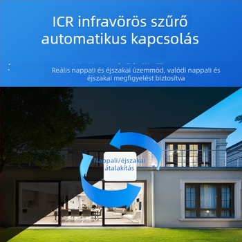 Kültéri IP kamera színes éjszakai képekkel, vízálló, intelligens megfigyelés, PoE táplálás, 3MP/2K, 2.4mm objektív, beltéri és kültéri használatra, Nemzeti szabvány