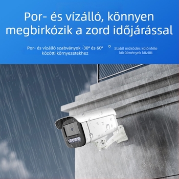 Kültéri IP kamera színes éjszakai képekkel, vízálló, intelligens megfigyelés, PoE táplálás, 3MP/2K, 2.4mm objektív, beltéri és kültéri használatra, Nemzeti szabvány