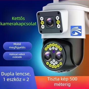 Kültéri WiFi HD megfigyelőkamera intelligens funkciókkal otthoni biztonságra