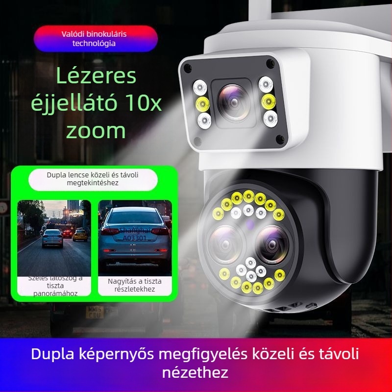 Kültéri WiFi HD megfigyelőkamera intelligens funkciókkal otthoni biztonságra