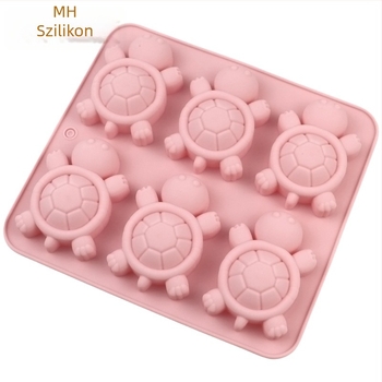 Minghao hatszár teknős alakú szilikon forma mousse-hoz, szappanhoz, aromaterápiához — DIY sütéshez és hideg kézműves szappan készítéséhez