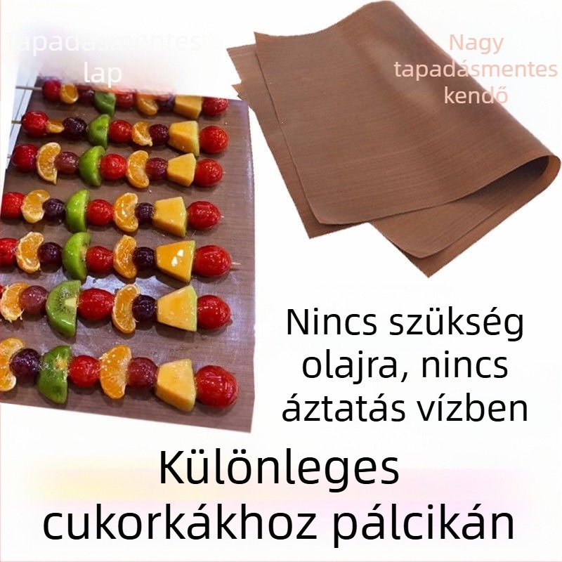 Ismételten használható tapadásmentes sütőmatrica teflon bevonattal, magas hőmérsékleten