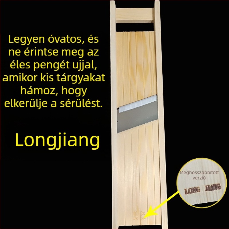 Longjiang multifunkcionális zöldségvágó állítható szeletvastagsággal, reszelő és krumpliszeletelő