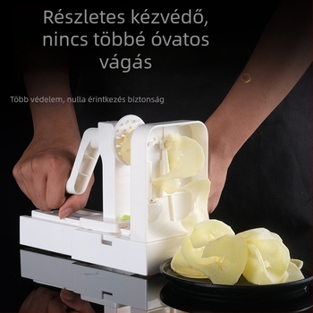 Többfunkciós zöldségvágó kézi hajtású krumplireszelővel és sárgarépareszelővel