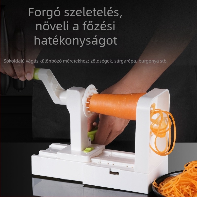 Többfunkciós zöldségvágó kézi hajtású krumplireszelővel és sárgarépareszelővel