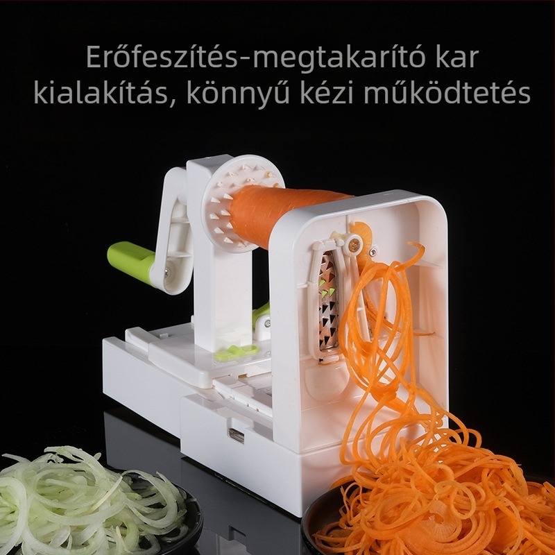 Többfunkciós zöldségvágó kézi hajtású krumplireszelővel és sárgarépareszelővel