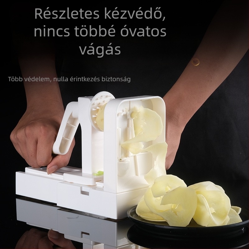 Többfunkciós zöldségvágó kézi hajtású krumplireszelővel és sárgarépareszelővel