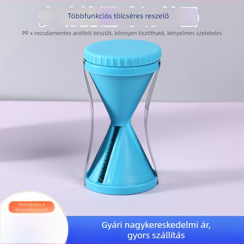 Tölcsér alakú spirál reszelő, multifunkcionális zöldségvágó