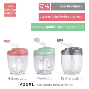 Multifunkcionális kézi zöldségvágó és húsdaráló, kockára vágás és reszelés
