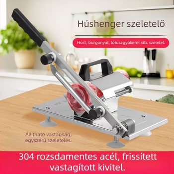 Kézi bárányhús tekercs szeletelő és multifunkcionális hús szeletelő otthoni és professzionális használatra, alkalmas a fagyasztott hús szeletelésére