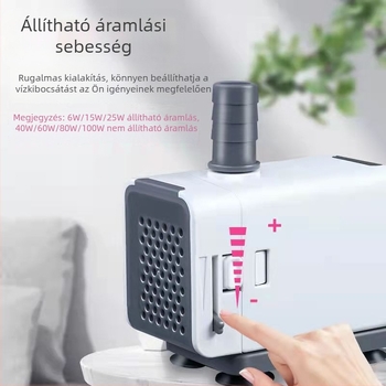 SOBO Songbao merülő pumpa akváriumhoz, alsó szívású, kis cirkulációs szivattyú filtráláshoz alacsony vízszint esetén