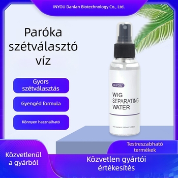 Paróka szeparáló víz – ragadós hajtöredezettségek és filmek leválasztására a fejbőrről; száraz és nem zsíros