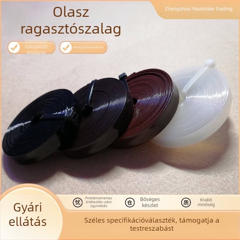 Fehérje alapú ragasztófilm parókákhoz, hajhosszabbításhoz, több méretben, professzionális fodrász eszközök