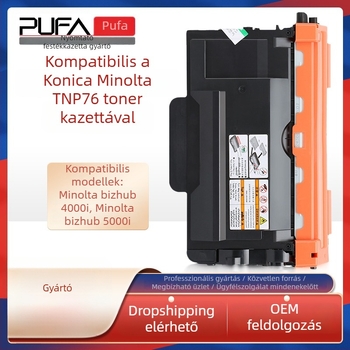TNP76 tonerkazetta Konica Minolta Bizhub 4000i/5000i-hoz — TNP75 henger