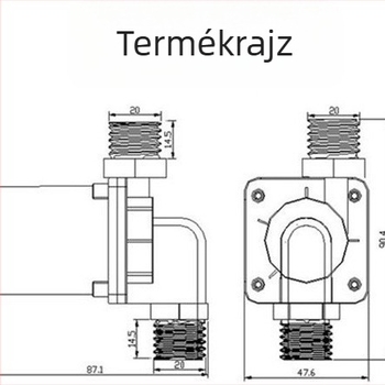 12V-24V brushless DC vízpumpa, booster és keringető pumpa fűtéshez és hűtéshez, nagy hőállóságú, négyportos