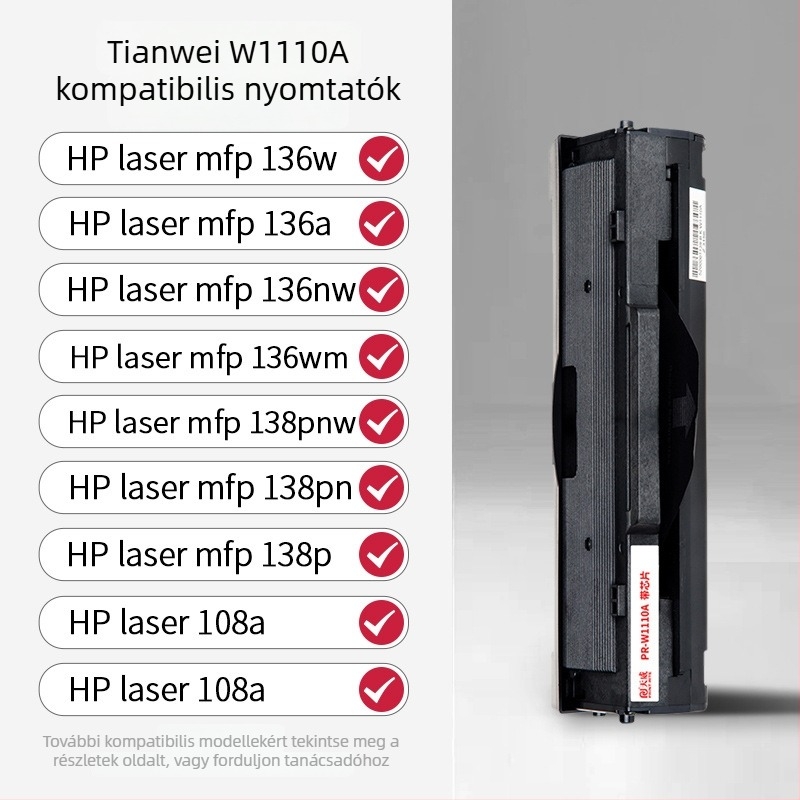 Tianwei W1110A tonerkazetta HP M136W, 108A, 138NW, 135W nyomtatókhoz