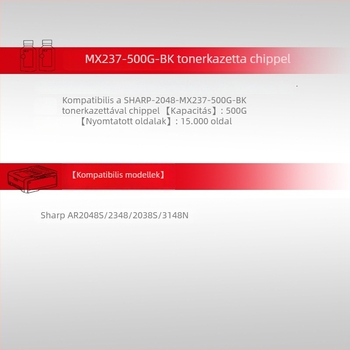 Tianwei 2048 tonerkazetta Sharp MX-237CT-hez, AR2048S/2348/2038S/3148n kompatibilis, 20 000 oldal