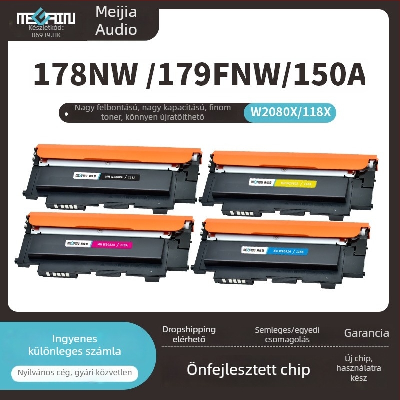 Meijia nagy kapacitású tonerkazetta HP 118A, W2080A, 179fnw, M150nw