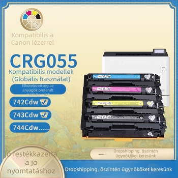 CRG-055K tonerkazetta kompatibilis Canon i-SENSYS MF742Cdw MF743CDW MF744Cdw MF746Cx