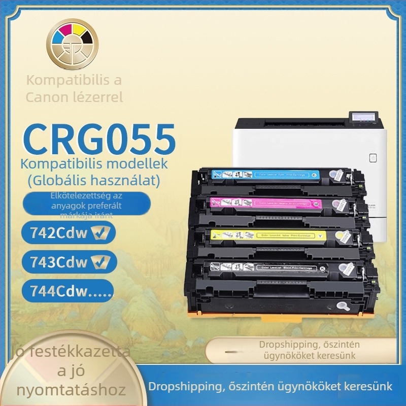 CRG-055K tonerkazetta kompatibilis Canon i-SENSYS MF742Cdw MF743CDW MF744Cdw MF746Cx
