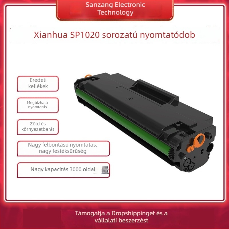 Xianhua SP1020 sorozat eredeti toner kazetta fekete-fehér lézernyomtatókhoz – mindent egyben fogyóanyag