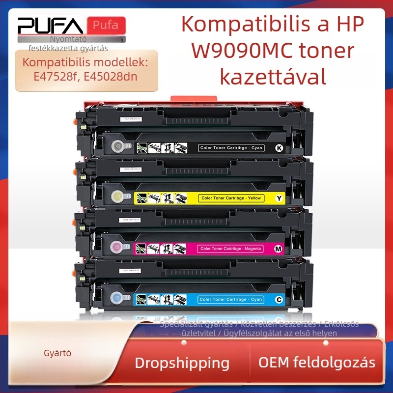W9090MC tonerkazetta HP Color LaserJet E45028DN és E47528F-hez, tonerképpel