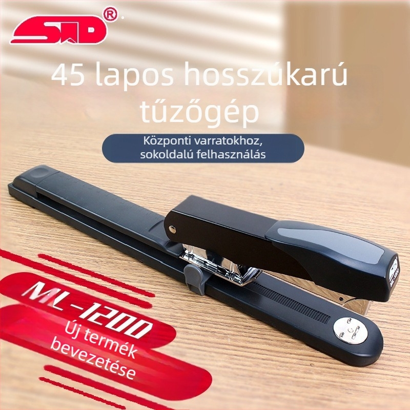 Flag ML-1200 Irodai, nehéz kivitelű hosszú karú középső tűzőgép, 45 oldal kapacitás