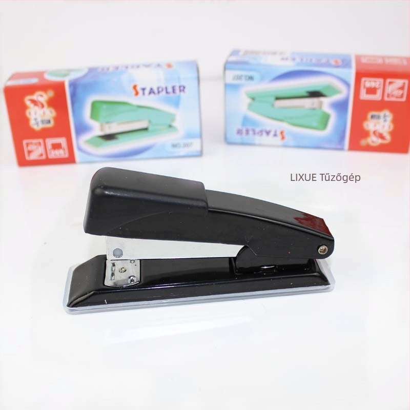 Jingguo 207 közepes méretű irodai tűzőgép, kompatibilis 12# tűzőkkel