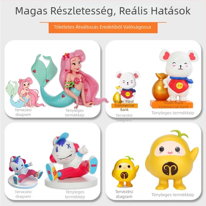 Személyre szabott gyanta figurka – díszfigura és PVC zománcozott kabala