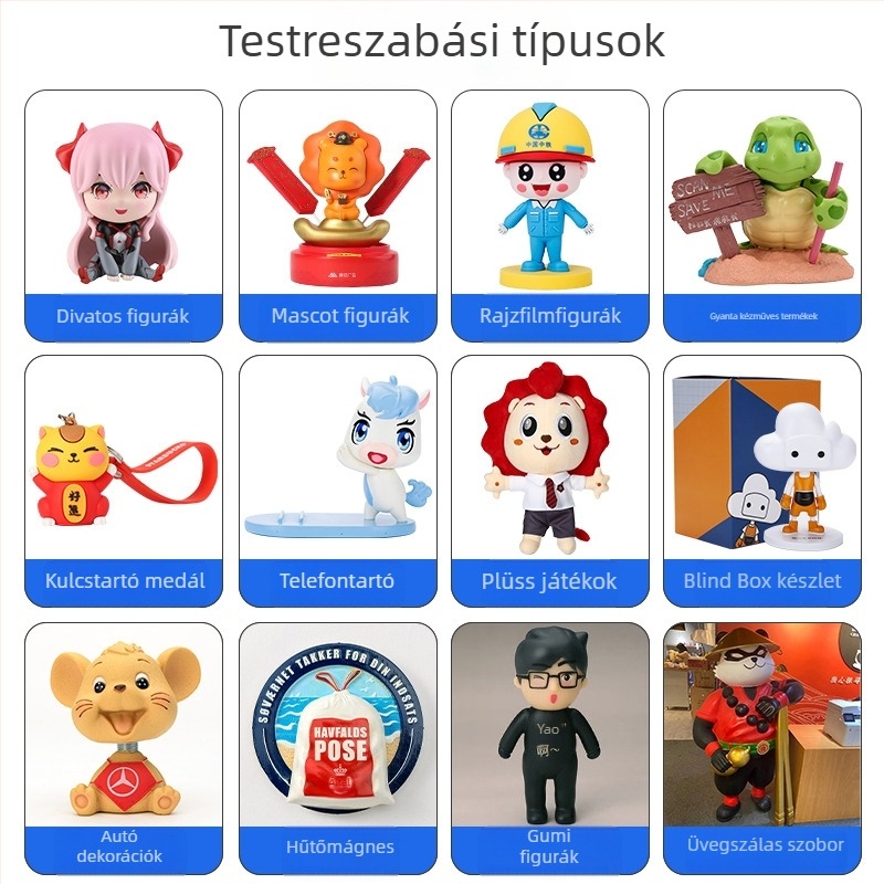 Személyre szabott gyanta figurka – díszfigura és PVC zománcozott kabala